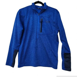 The North Face Blue Half Zip Sweatshirt Mens Sz Small